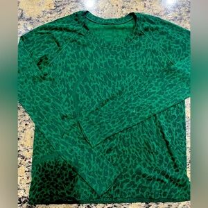 Rare Lululemon Swiftly Tech long sleeve Everglades Green Size 12